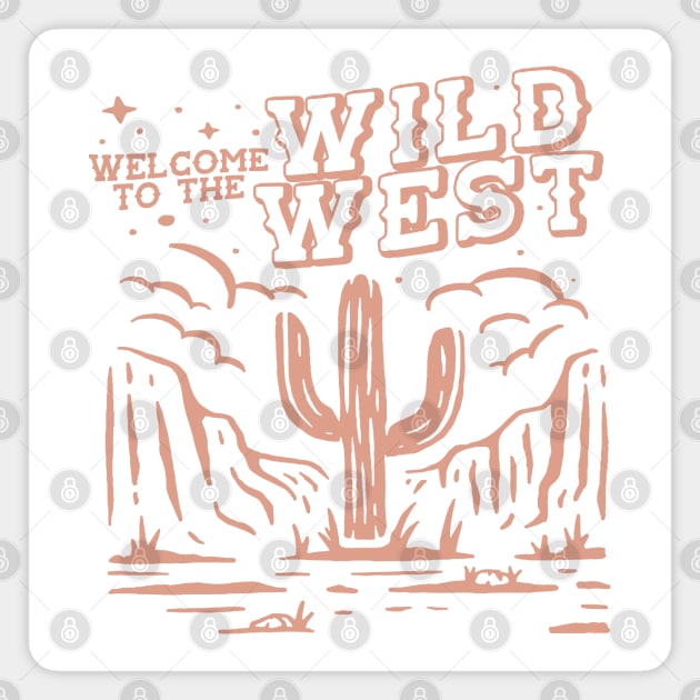 Wild West Western Magnet by uncommontee